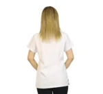 Beyaz-Lacivert Kombin Likralı  Yarasa Kol Hemşire ve Doktor Forması Takımı Scrubs Hastane Üniforması - Görsel 11