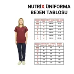 Bordo Lacivert Kombin Kadın Kalıp Soft Likralı Yarasa Kol Hemşire-Doktor Üniforması Takım Scrubs - Görsel 13