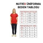 Kırmızı-Siyah Kombin Likralı Yarasa Kol Hemşire ve Doktor Forması Takımı Scrubs Hastane Üniforması - Görsel 10