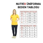 Hardal-siyah Kombin Likralı Yarasa Kol Hemşire ve Doktor Forması Takımı Scrubs Hastane Üniforması - Görsel 11