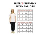 Beyaz-Lacivert Kombin Likralı  Yarasa Kol Hemşire ve Doktor Forması Takımı Scrubs Hastane Üniforması - Görsel 12