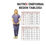 Fırtına Mavi Kadın Kalıp Likralı  Yarasa Kol Hemşire&Doktor Forması Takımı Scrubs Hastane Üniforması - Görsel 5