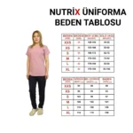 Pudra Siyah Kadın Kalıp Soft Likralı Yarasa Kol Hemşire-Doktor Forması Takım Scrubs Hastane Üniforma - Görsel 12