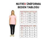 Pembe Siyah Alt Takım Kadın Kalıp Soft Likralı Yarasa Kol Hemşire-Doktor Forması Takım Scrubs Hastane Üniforma - Görsel 11