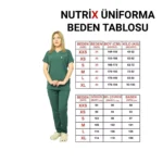 Avcı Yeşili Kadın Kalıp Likralı Yarasa Kol Hemşire&Doktor Forması Takımı Scrubs Hastane Üniforması - Görsel 7