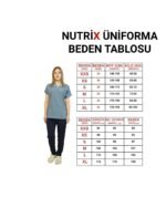 Kısa Kol Kadın Tek Üst Göl Yeşili Likralı Hemşire ve Doktor Forması Scrubs Hastane Üniforması - Görsel 3
