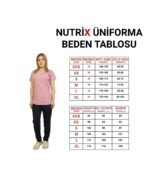Kısa Kol Kadın Tek Üst Gül Kurusu Likralı Hemşire ve Doktor Forması Scrubs Hastane Üniforması - Görsel 3